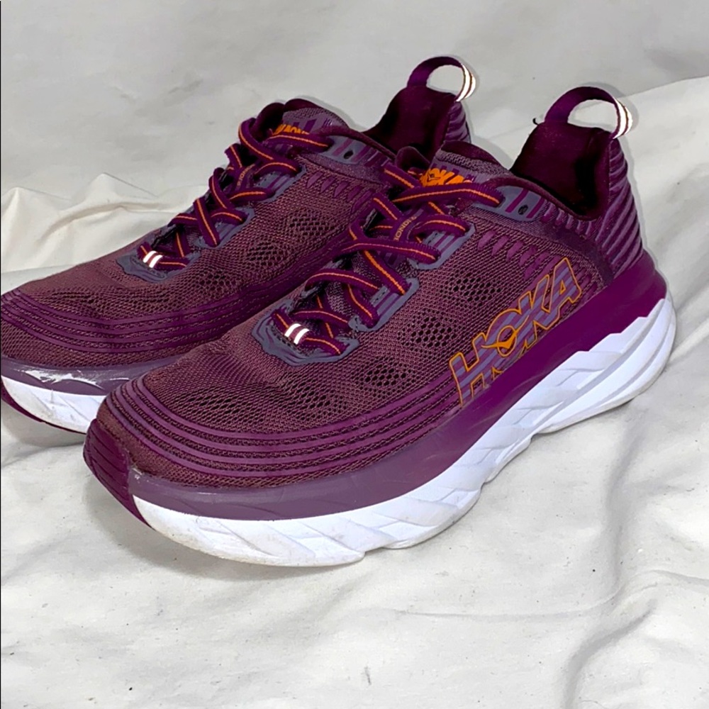 Hoka one one Bondi 6 Running shoes Purple Sz 7.5